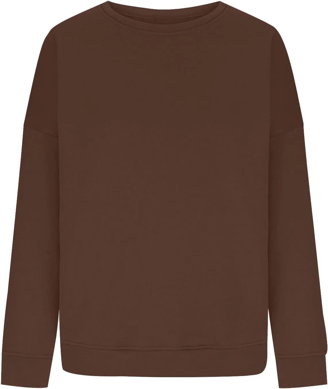 Crewneck Oversized Sweatshirt for Women Fleece Casual Long Sleeve Pullover Hoodies Trendy Comfy Fall Tops