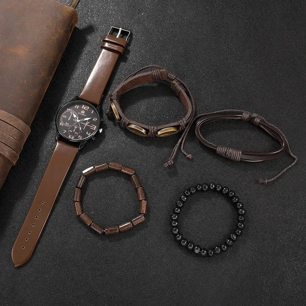 Dante Men's Leather Sports Watch