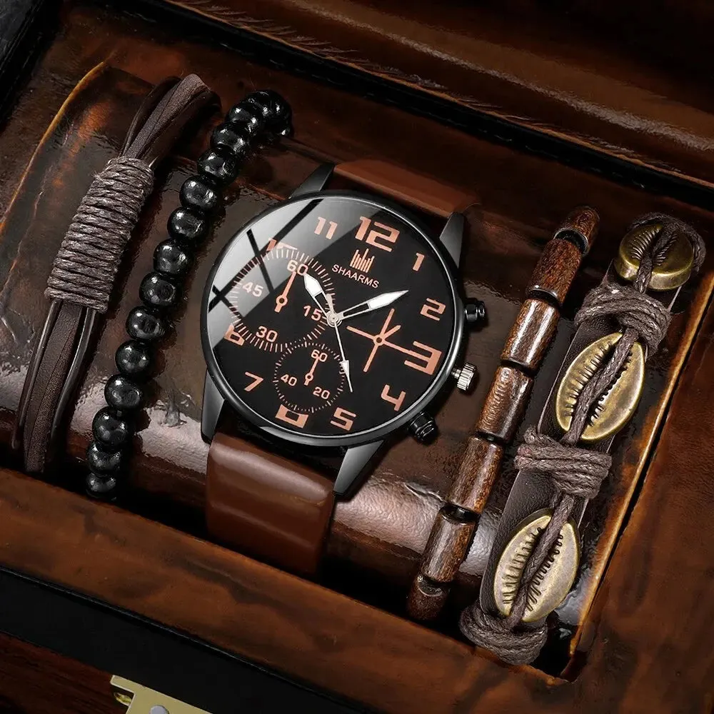 Dante Men's Leather Sports Watch