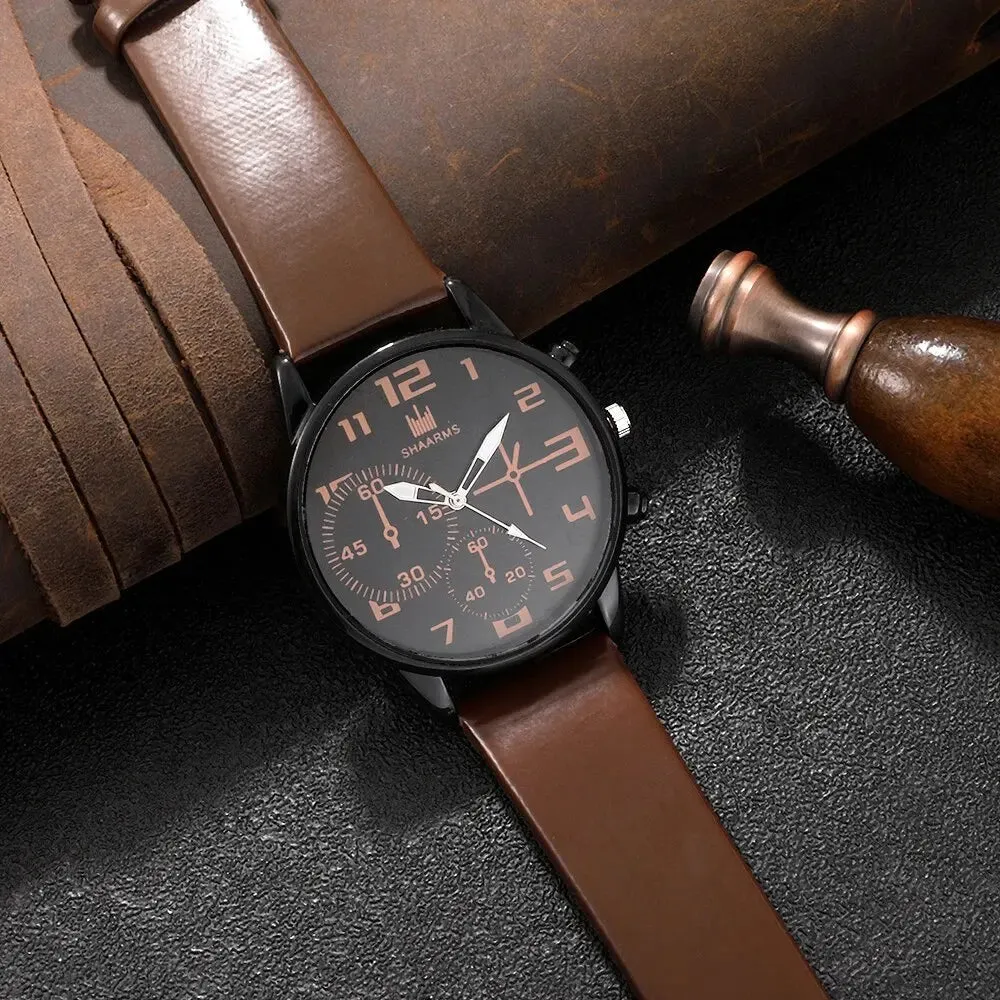 Dante Men's Leather Sports Watch