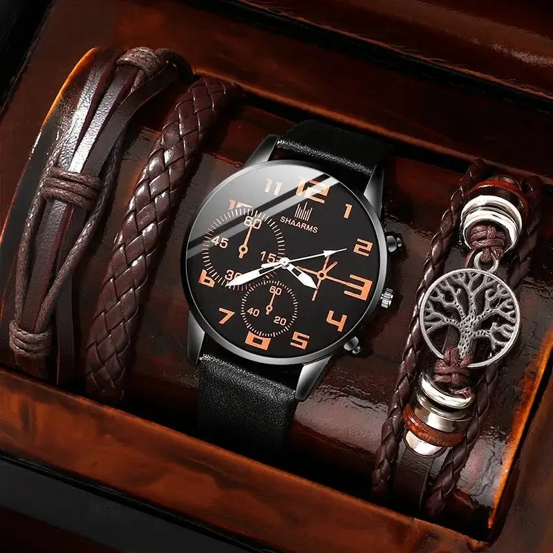 Dante Men's Leather Sports Watch