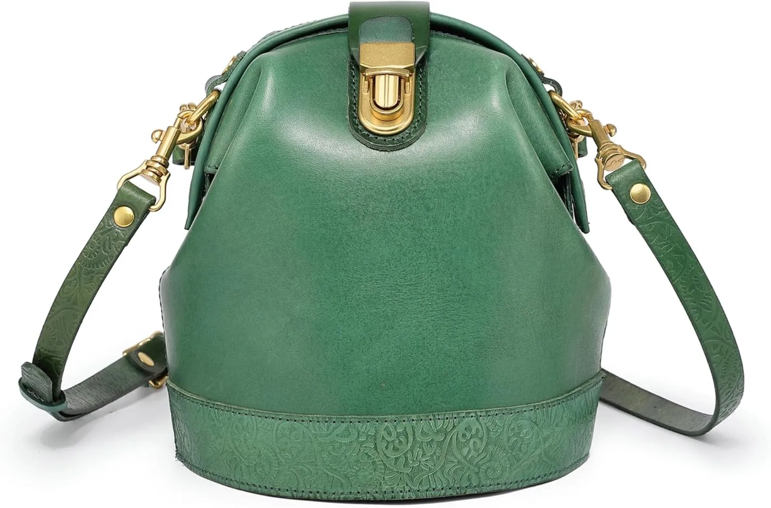 Doctor Bucket Crossbody Handbag | Luxurious and Versatile Bag for Women | Genuine Cowhide Leather