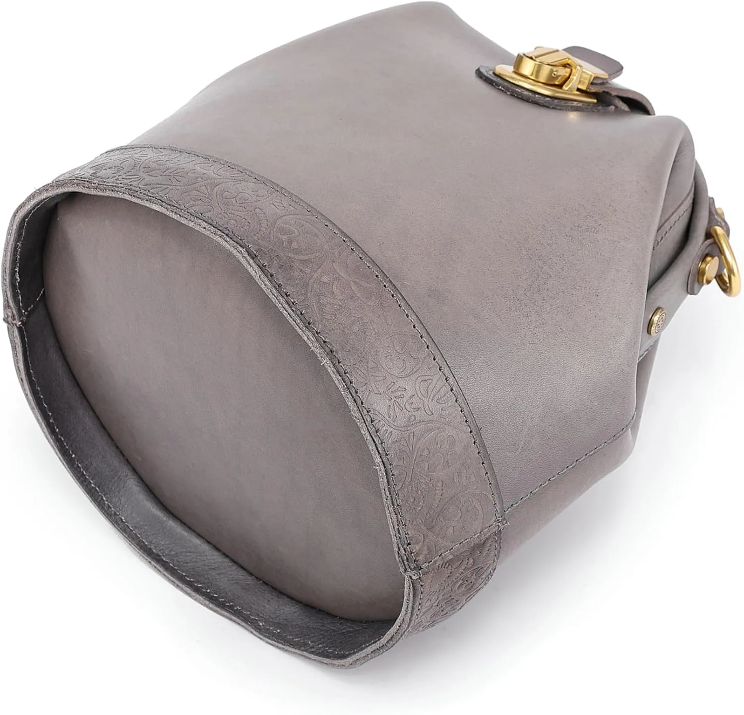 Doctor Bucket Crossbody Handbag | Luxurious and Versatile Bag for Women | Genuine Cowhide Leather