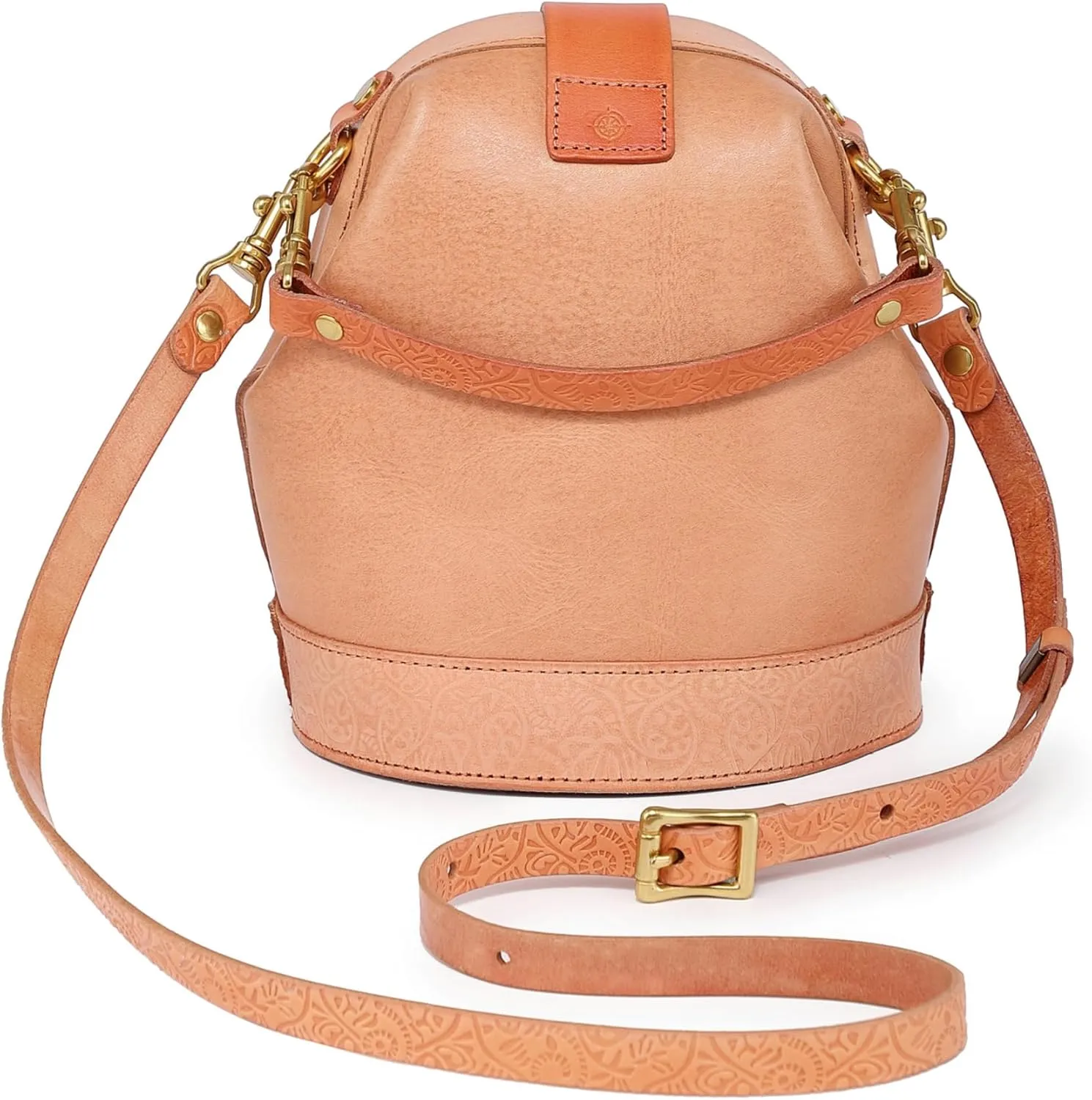 Doctor Bucket Crossbody Handbag | Luxurious and Versatile Bag for Women | Genuine Cowhide Leather