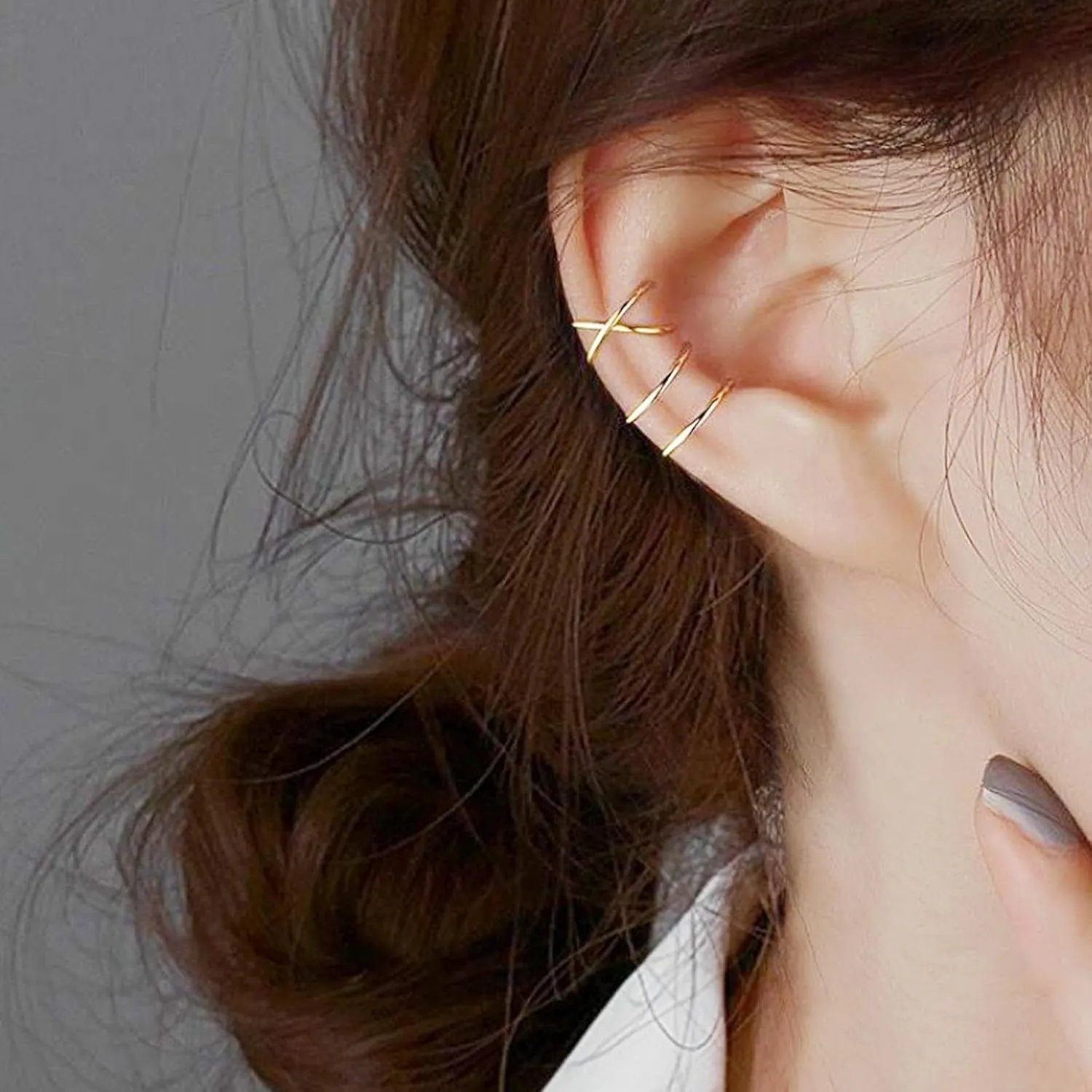 Ear Cuffs Non Piercing Dainty Gold Ear Cuff Earrings for Women Trendy Stuff Gold Earrings Non Pierced Clip on Cartilage Earring Set Stacks Jewelry Gifts