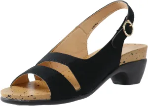 Eduavar Orthopedic Sandals for Women, Sandals Women Dressy Summer Sandals Elegant Low Heel Sandals with Ankle Strap