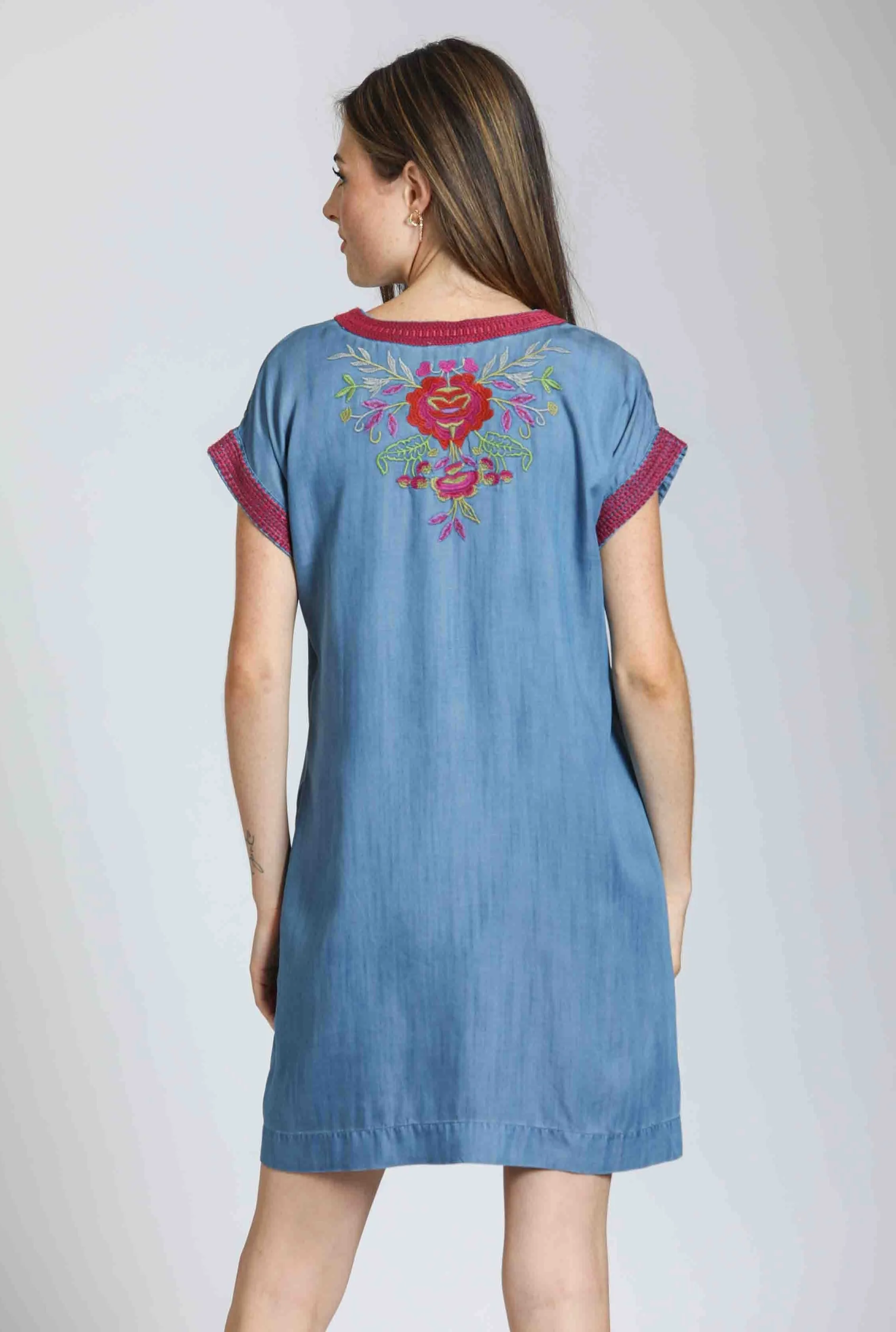 Embroidered S/s Dress
