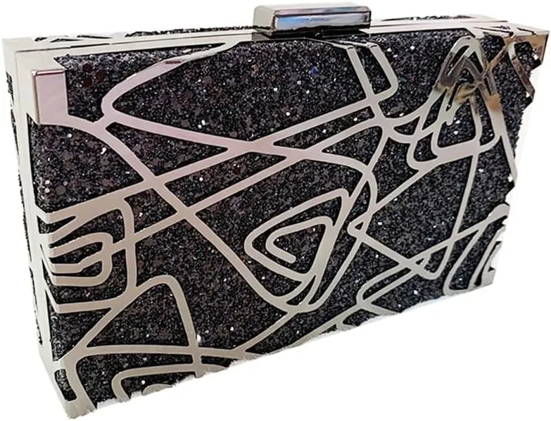 Fashion Geometry Rose Evening Bag Artistic Acrylic Clutch Purse Valentine's Day Dating Wedding Handbag for Women
