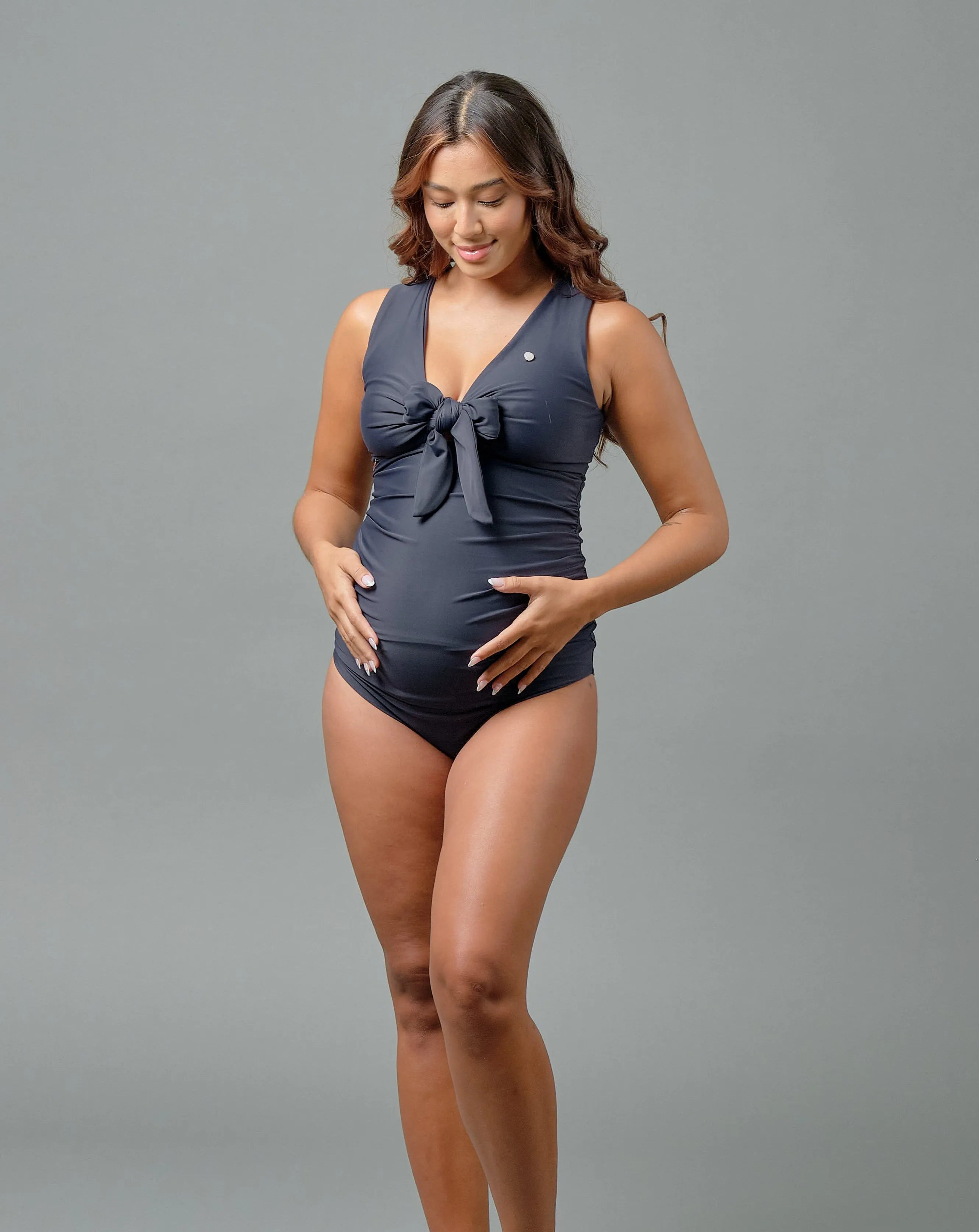 Fleur Maternity One Piece in Sapphire