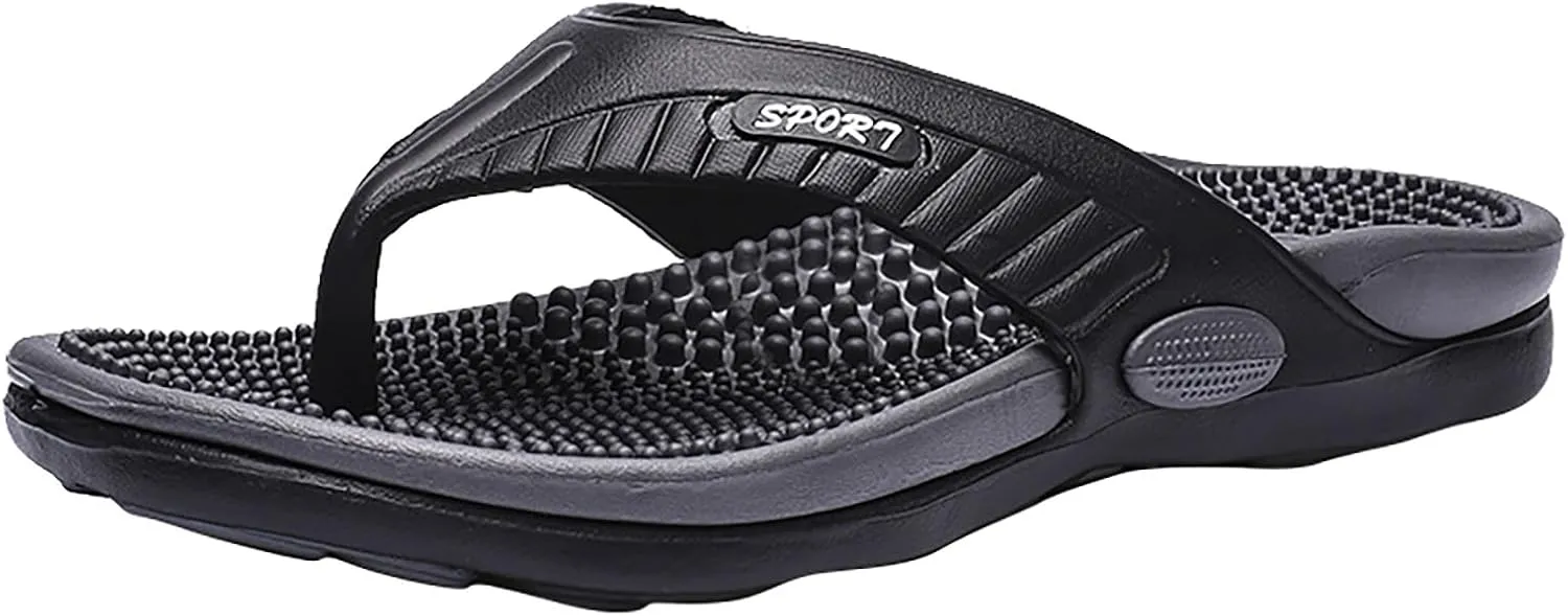 Flip Flops for Men Women Acupressure Sandals Massage Slippers Plantar Fasciitis Heel Arch Womens Orthopedic Shoes