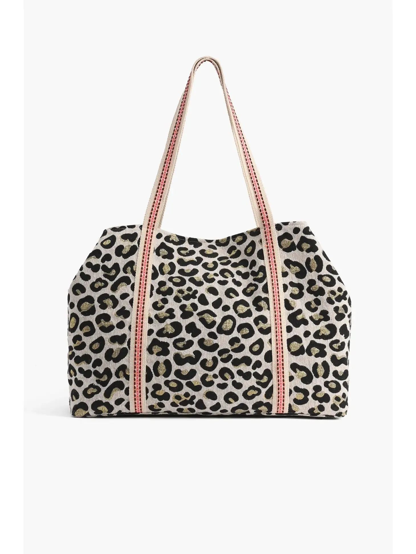 Forestry Leopard Embellished Tote
