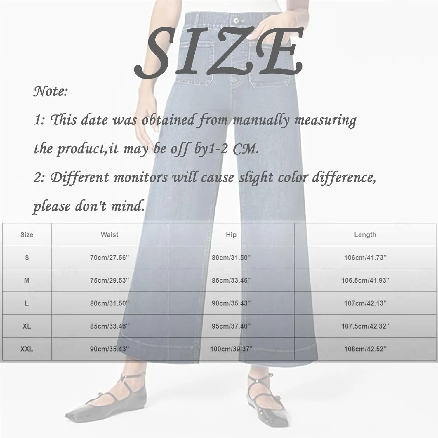 FZVYD Wide Leg Jeans for Women High Waisted Baggy Jeans Stretch Loose Denim Pants 2025 Trendy Elastic Waistband Trousers
