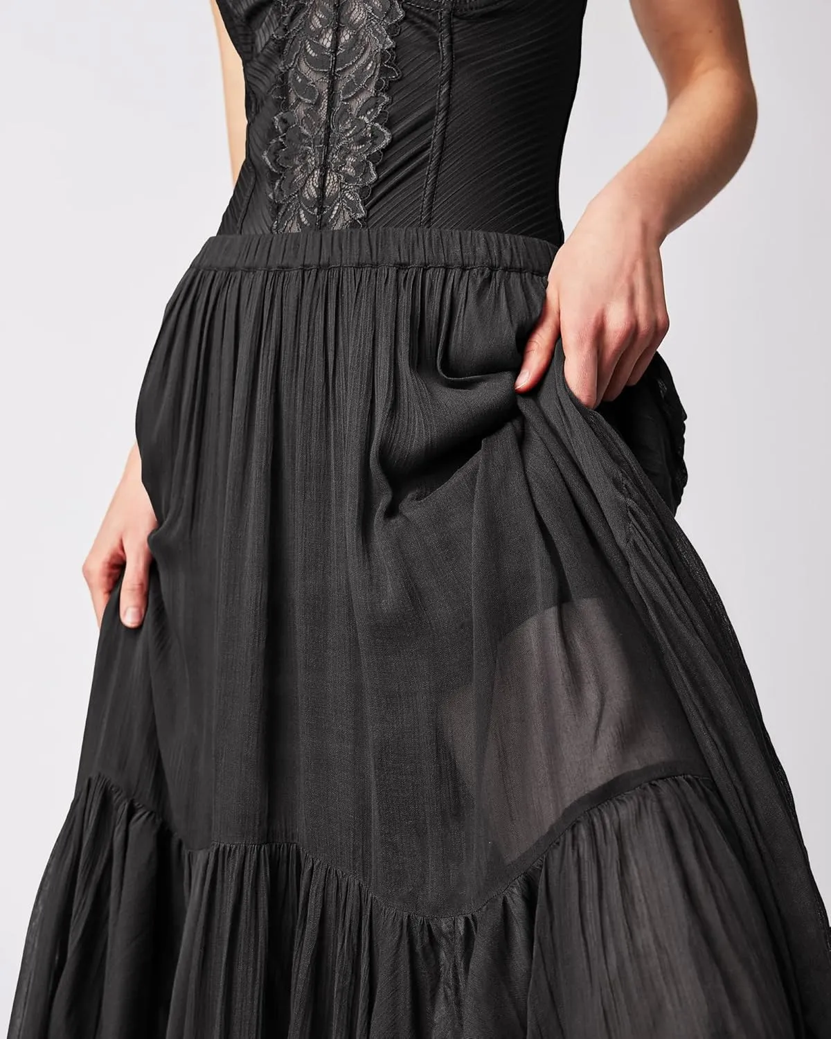 Gacaky Skirts for Women Summer Casual Bohemian A-Line Midi Clover Skirt Elastic Waist Flowy Swing Long Beach Maxi Skirt