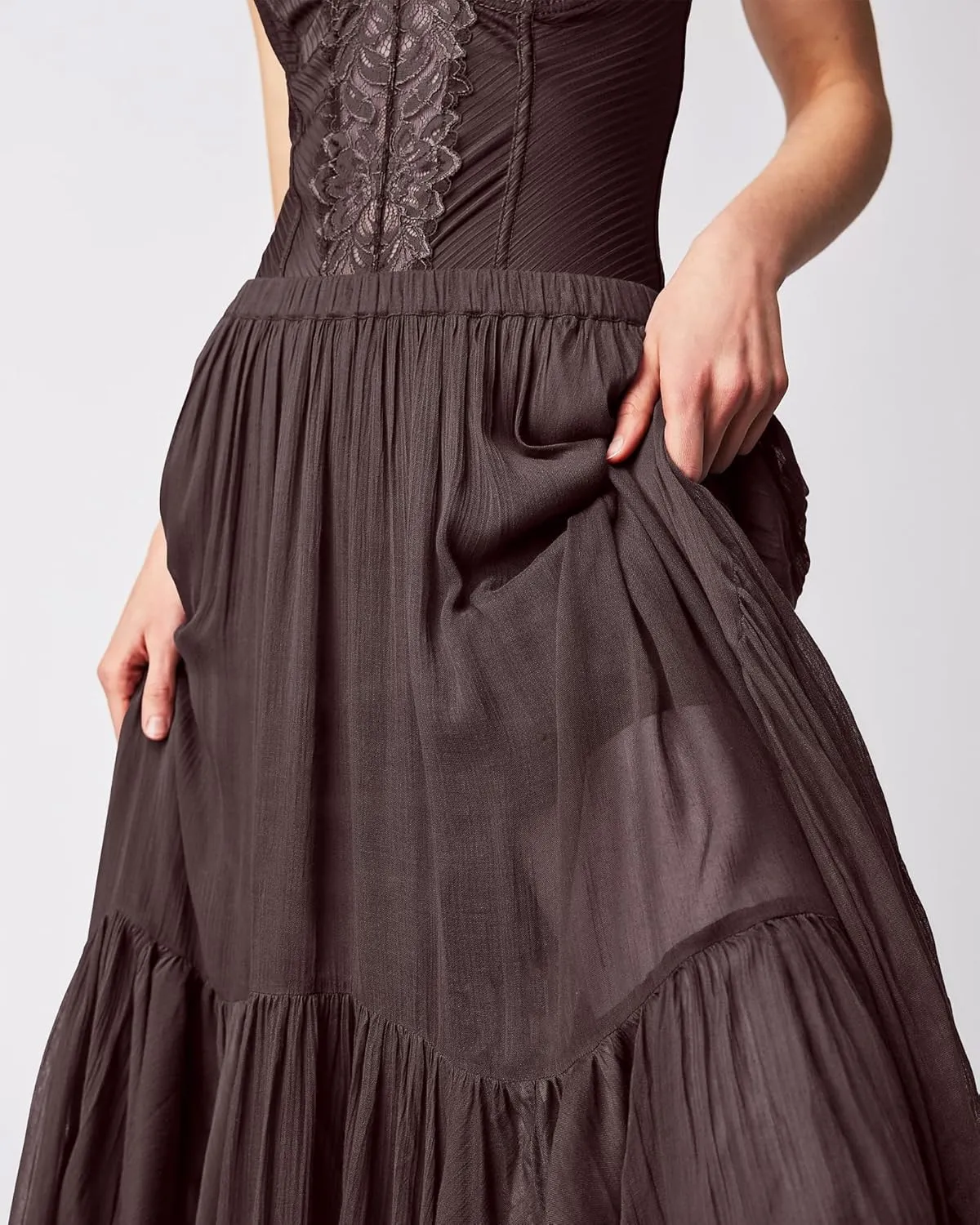 Gacaky Skirts for Women Summer Casual Bohemian A-Line Midi Clover Skirt Elastic Waist Flowy Swing Long Beach Maxi Skirt