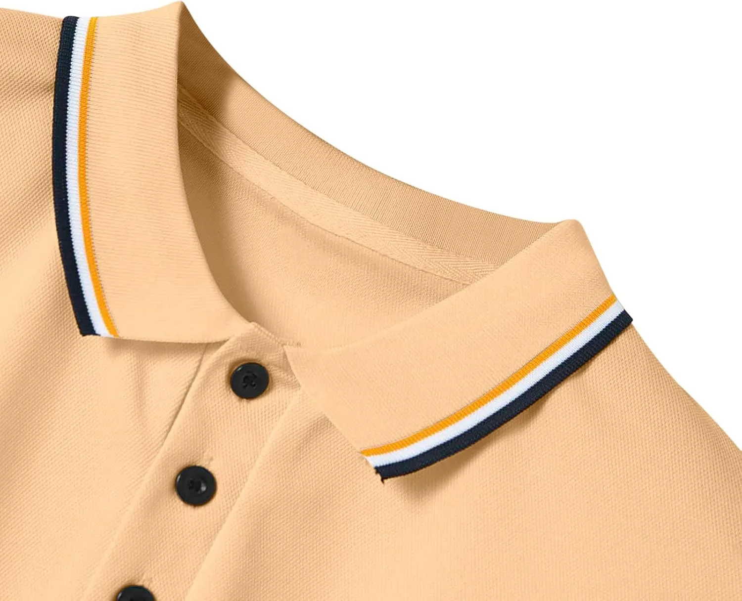 generic Polos T Shirts for Men Performance Short Sleeve Classic Golf Tshirt Collared Moisture Wicking Tee Stylish Patchwork
