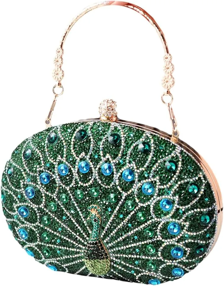 Glitter Rhinestone Clutch Purses for Women Evening Weddings Party Purses Sparkly Crystal Diamond Handbag Luxurious Bags