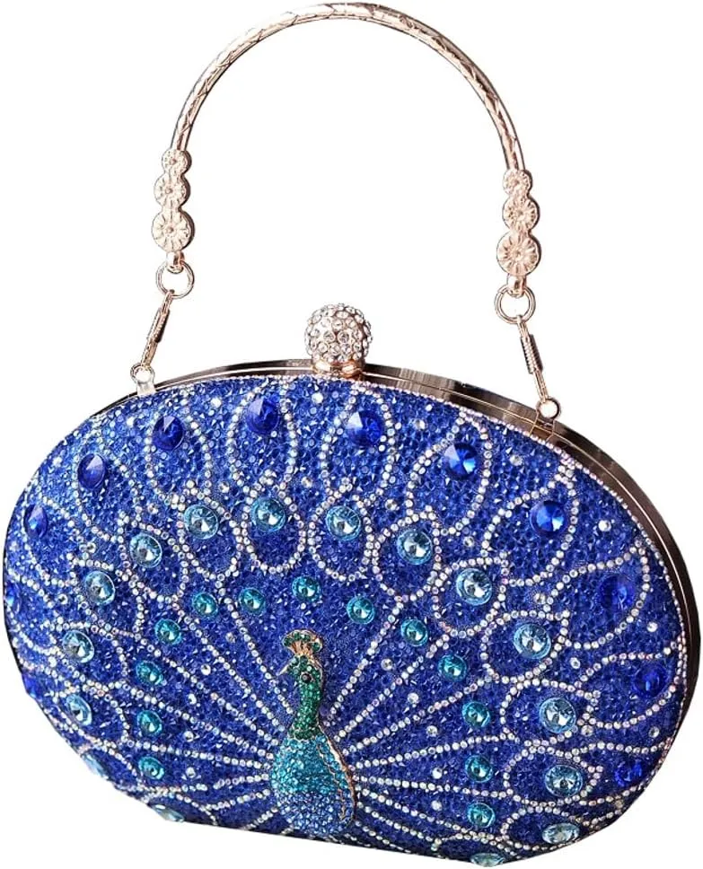 Glitter Rhinestone Clutch Purses for Women Evening Weddings Party Purses Sparkly Crystal Diamond Handbag Luxurious Bags