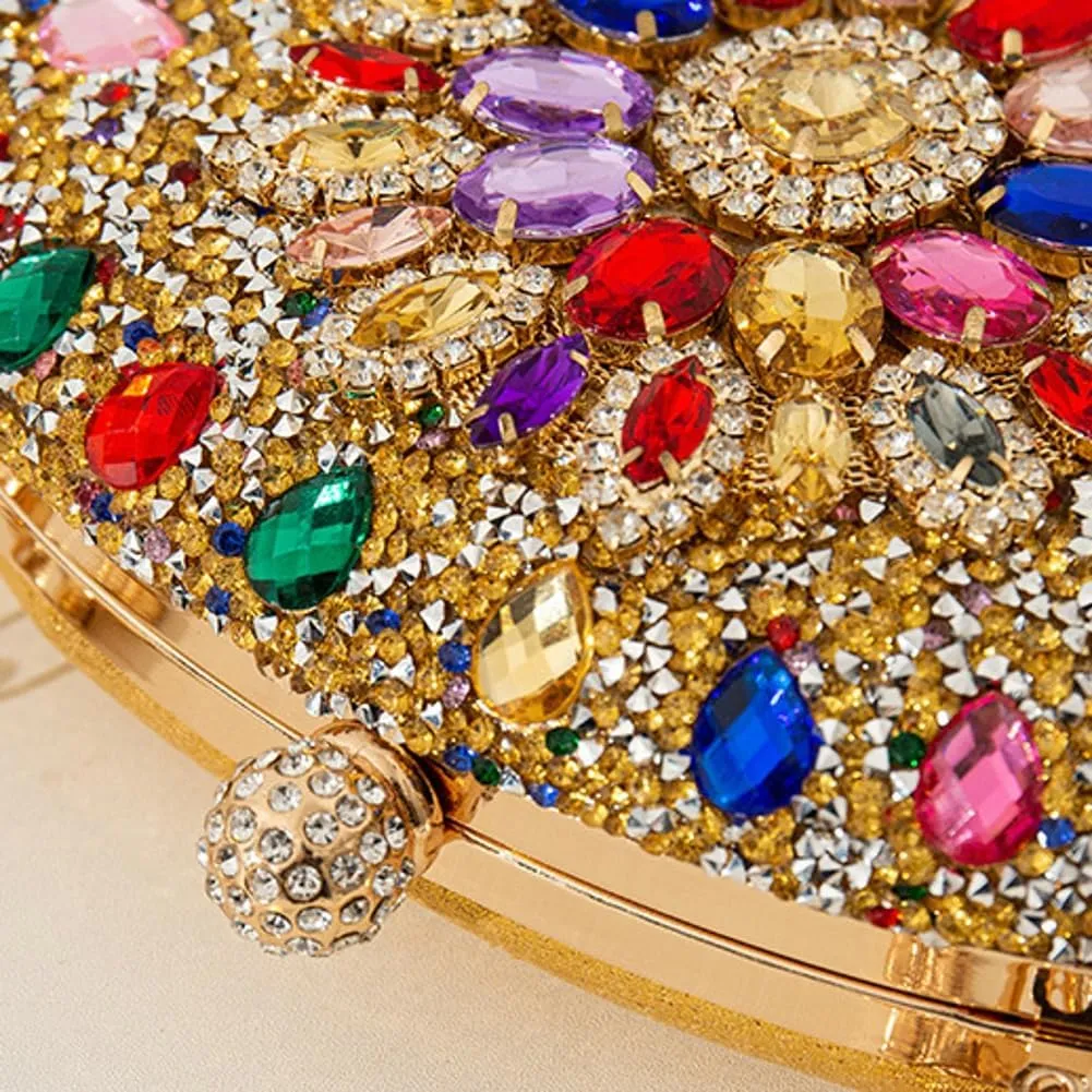 Glitter Rhinestone Clutch Purses for Women Evening Weddings Party Purses Sparkly Crystal Diamond Handbag Luxurious Bags