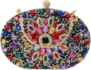 Glitter Rhinestone Clutch Purses for Women Evening Weddings Party Purses Sparkly Crystal Diamond Handbag Luxurious Bags