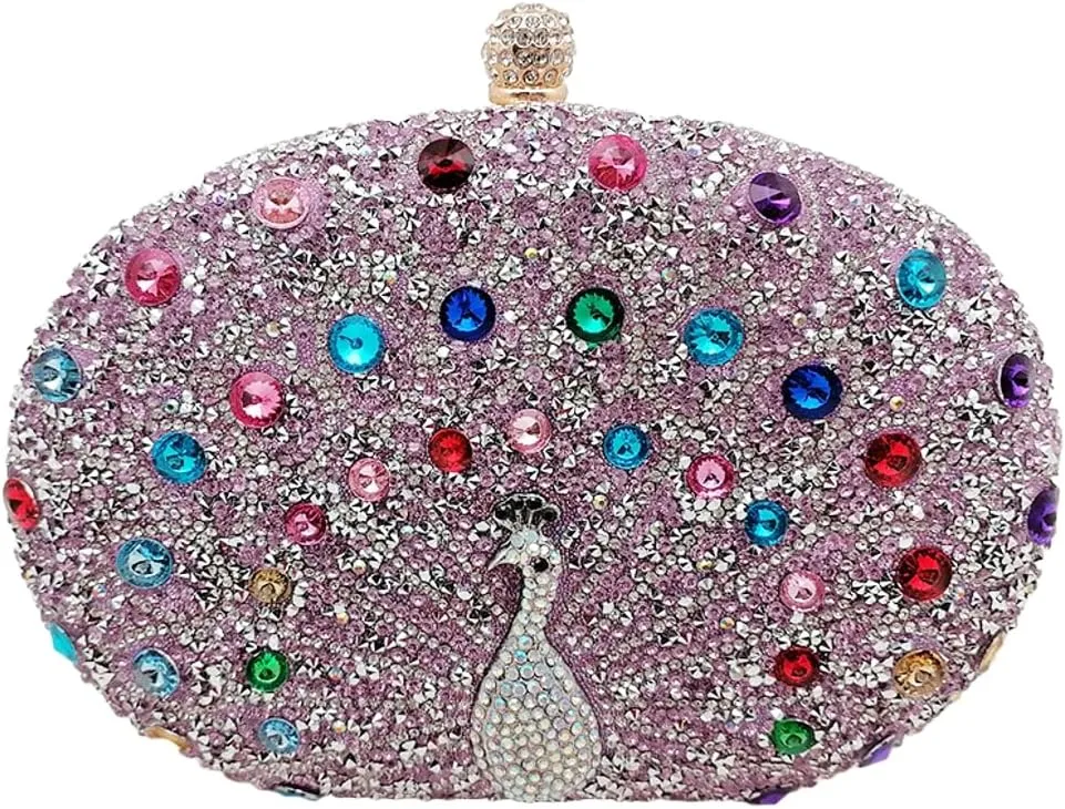 Glitter Rhinestone Clutch Purses for Women Evening Weddings Party Purses Sparkly Crystal Diamond Handbag Luxurious Bags