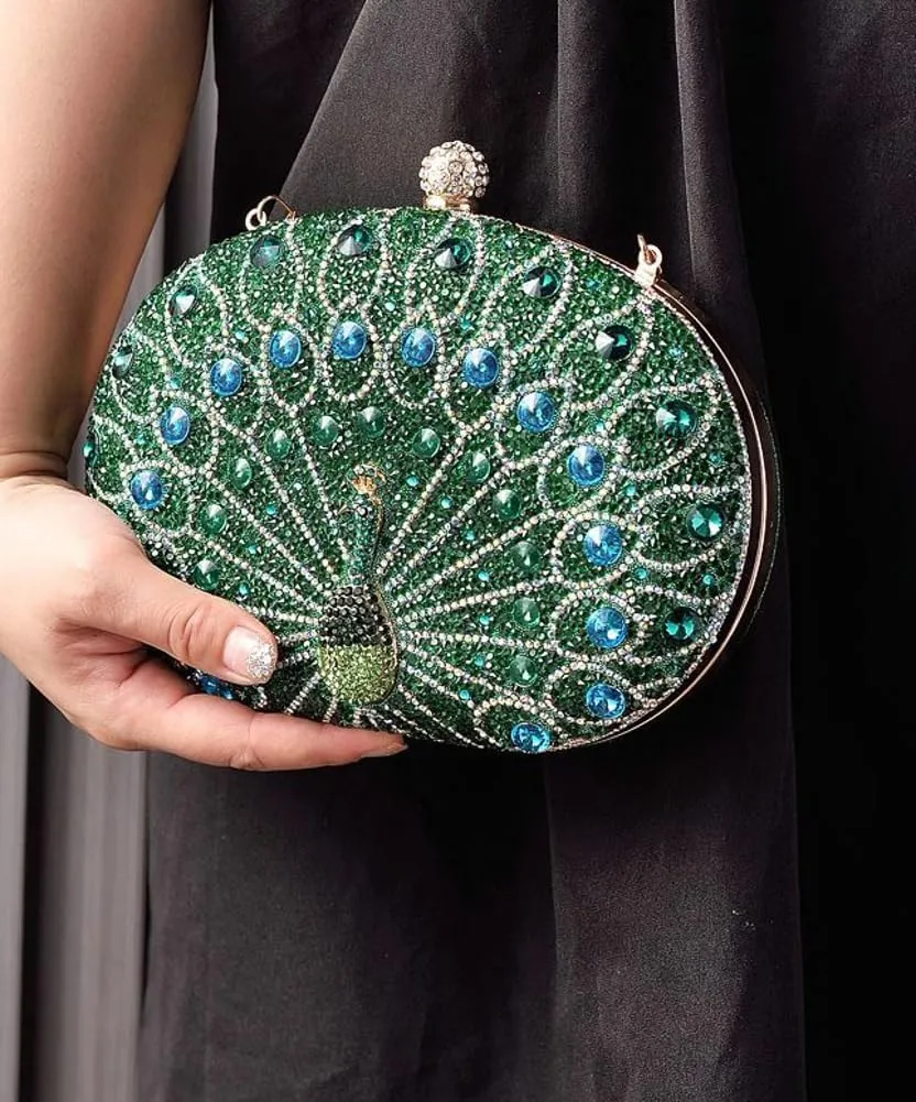 Glitter Rhinestone Clutch Purses for Women Evening Weddings Party Purses Sparkly Crystal Diamond Handbag Luxurious Bags