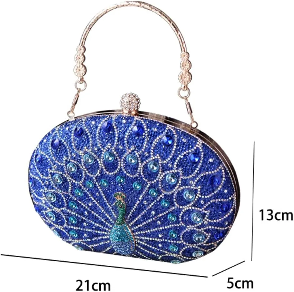 Glitter Rhinestone Clutch Purses for Women Evening Weddings Party Purses Sparkly Crystal Diamond Handbag Luxurious Bags