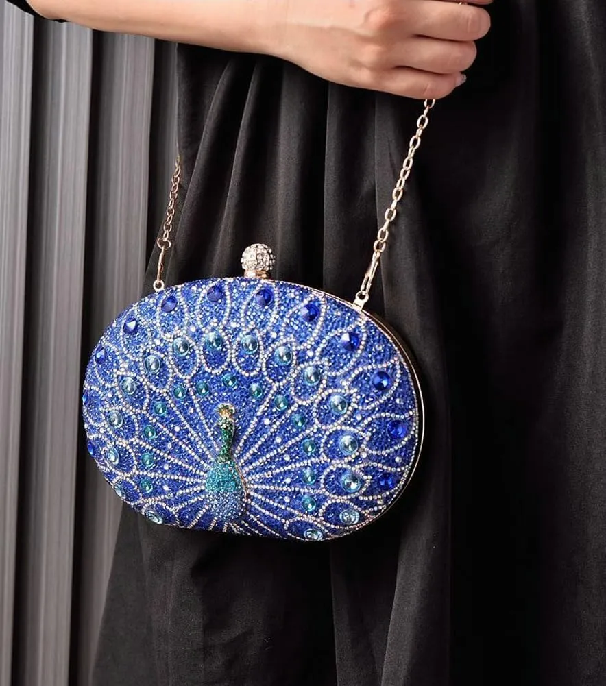 Glitter Rhinestone Clutch Purses for Women Evening Weddings Party Purses Sparkly Crystal Diamond Handbag Luxurious Bags