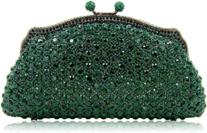 Glittering Evening Clutch Bag Crystal Rhinestone Handbags for Women Wedding Prom Party Night Purse