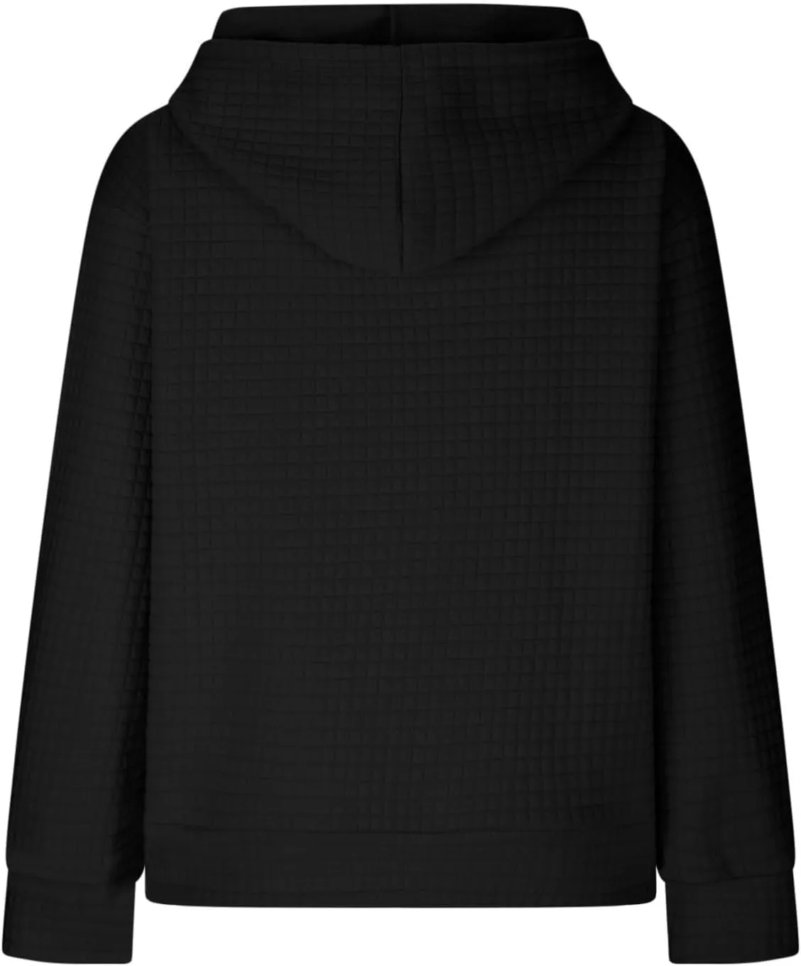 GOFULY Womens Hoodies Pullover Fall Waffle Knit Sweatshirt Winter Long Sleeve Shirts Solid Drawstring Hoodies With Pocket