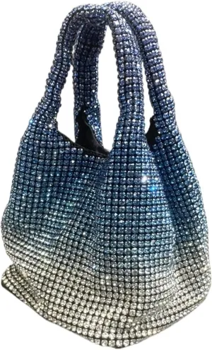 Handle Rhinestones Evening Clutch Bag Purses And Handbag Shoulder Bag Shiny Crystal Clutch Purse Bucket Bag