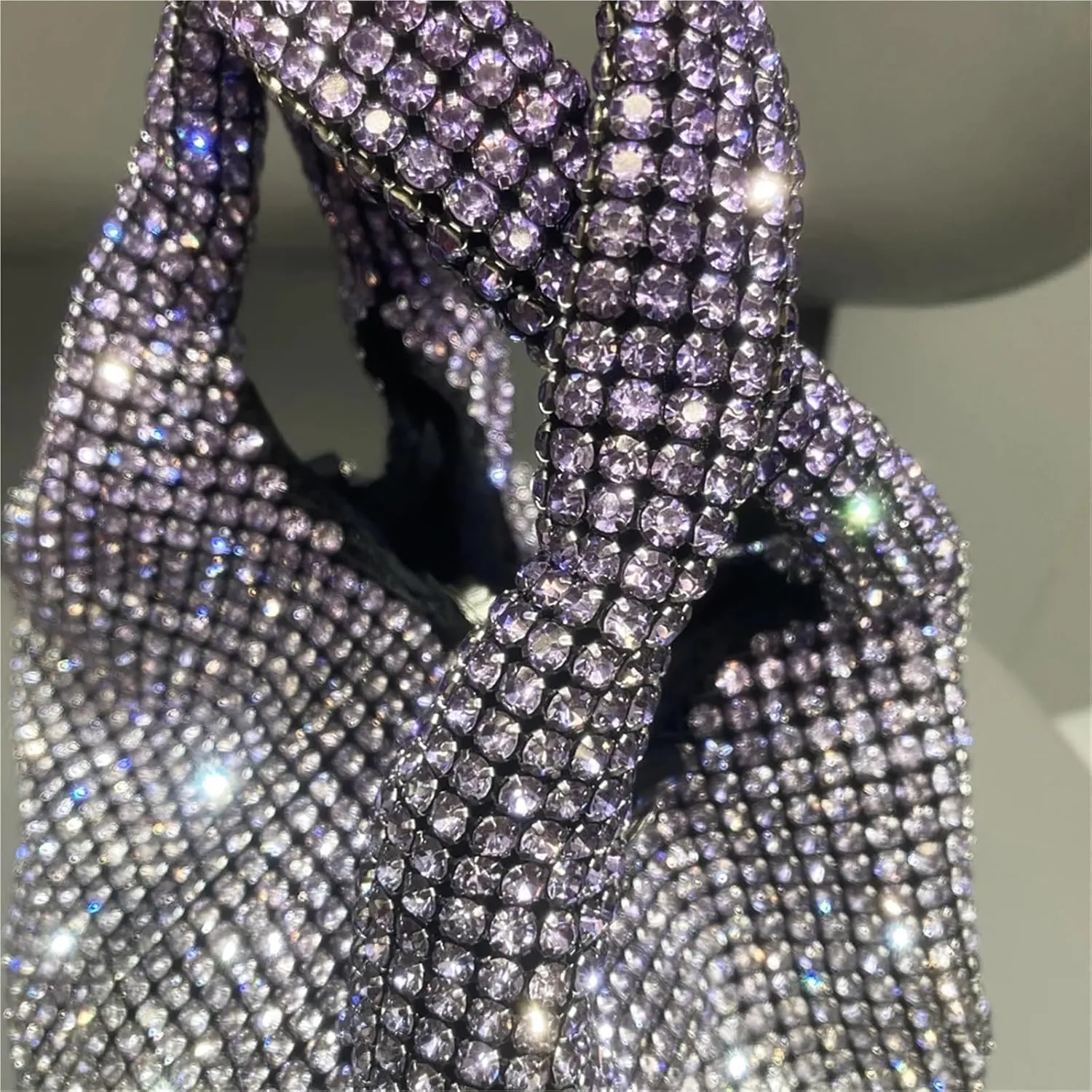 Handle Rhinestones Evening Clutch Bag Purses And Handbag Shoulder Bag Shiny Crystal Clutch Purse Bucket Bag