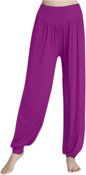 Harem Pants Women High Waist Yoga Pants Elastic Soft Modal Yoga Sports Pants 2024 Summer Loose Comfy Joggers Trousers