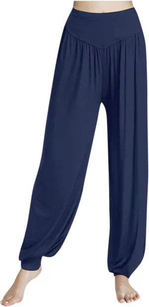 Harem Pants Women High Waist Yoga Pants Elastic Soft Modal Yoga Sports Pants 2024 Summer Loose Comfy Joggers Trousers