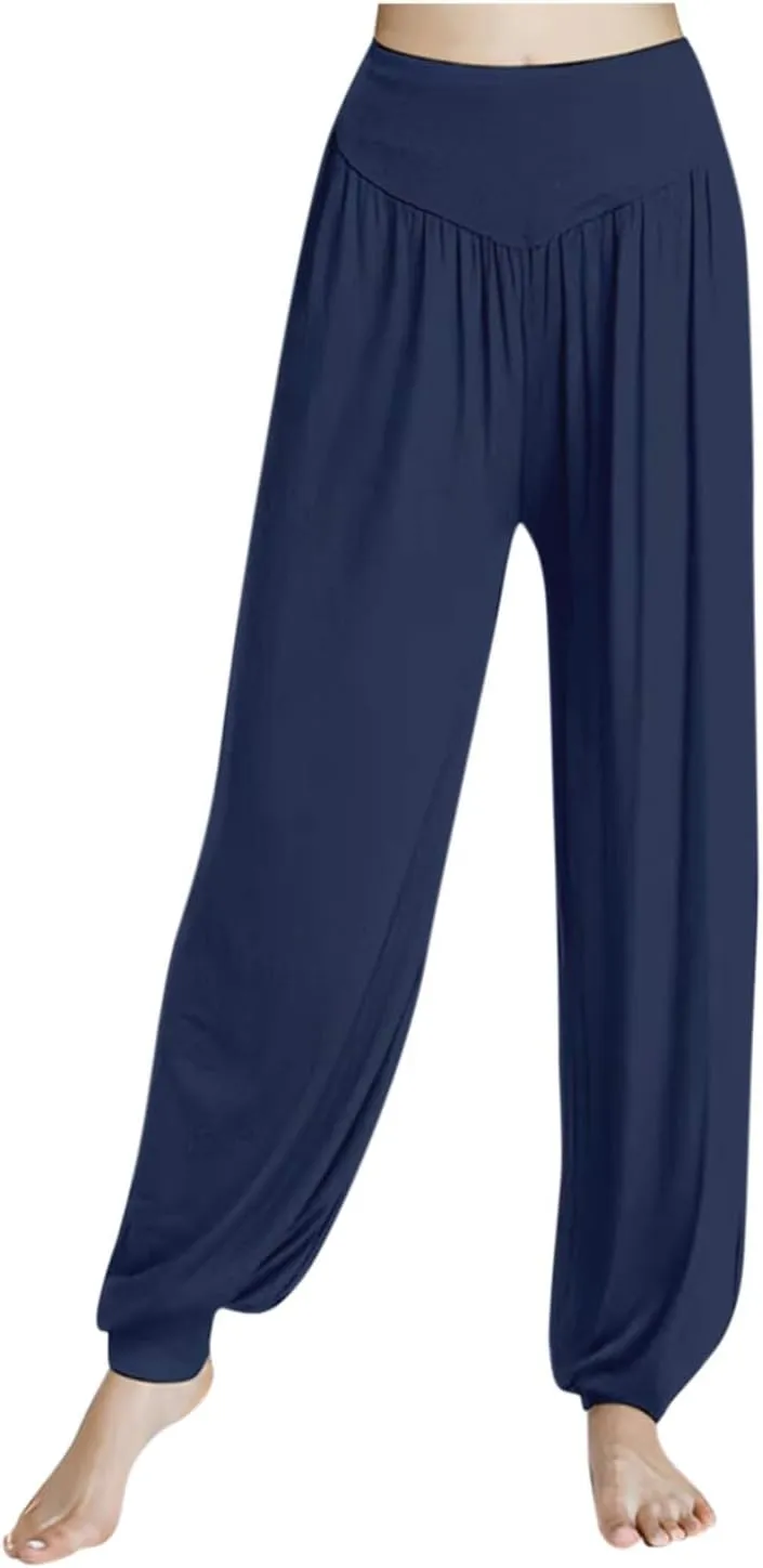 Harem Pants Women High Waist Yoga Pants Elastic Soft Modal Yoga Sports Pants 2024 Summer Loose Comfy Joggers Trousers