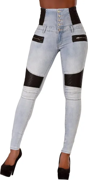 High Waisted Jeans for Women, Trendy Womens Jeans, Skinny Butt Lift Pants for Women with Tummy Control.