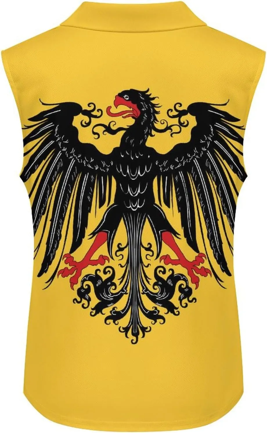 Historical Flag of Holy Roman Empire Women's Sleeveless Golf Polo Shirts Athletic Tank Tops