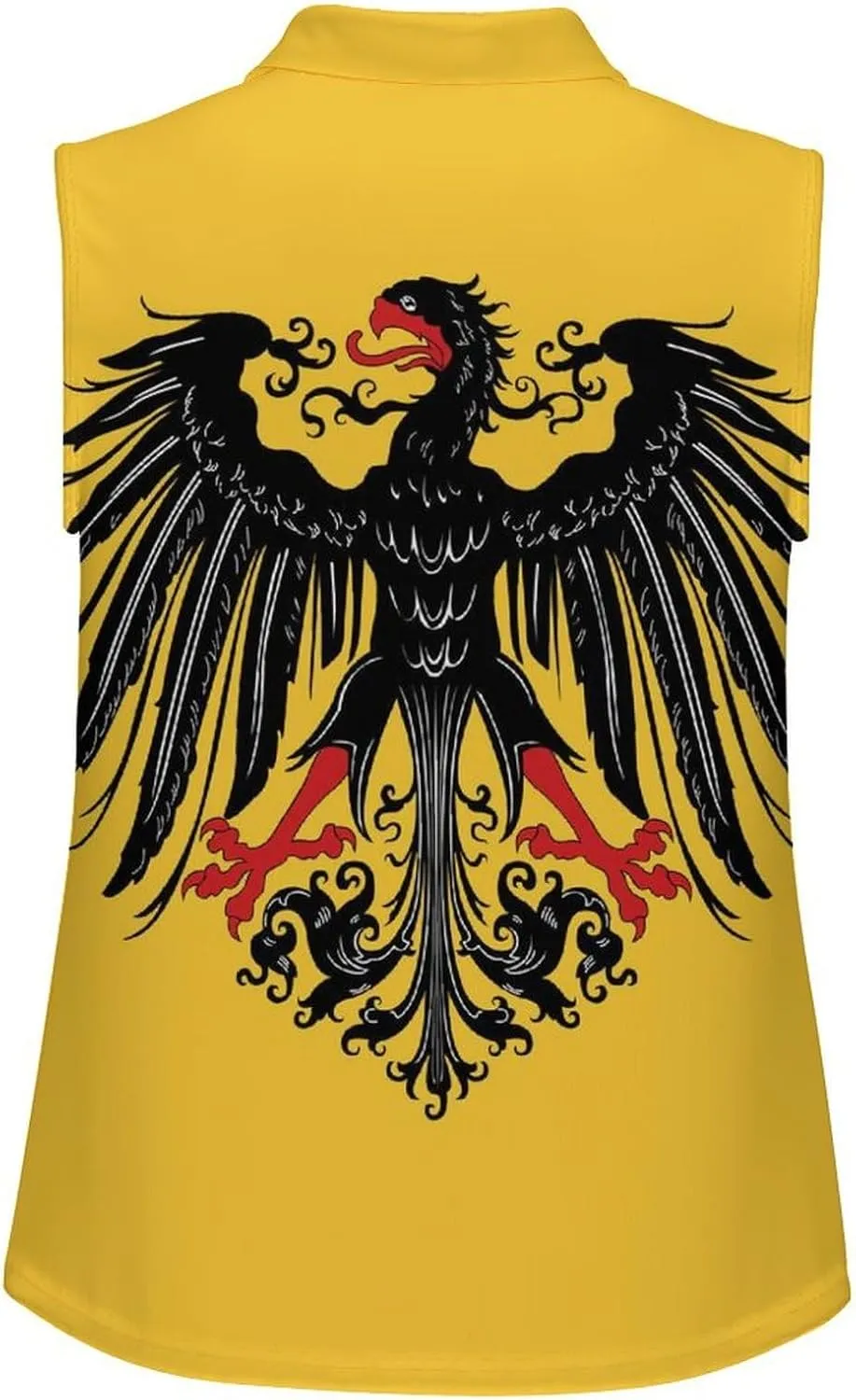Historical Flag of Holy Roman Empire Women's Sleeveless Golf Polo Shirts Athletic Tank Tops
