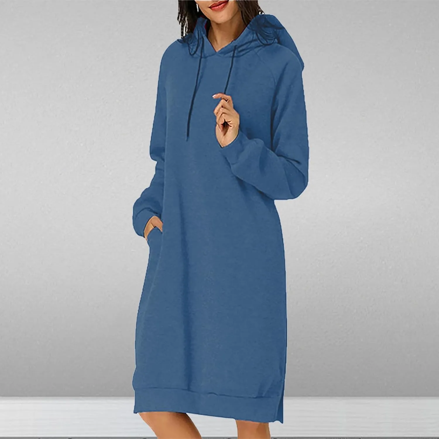 Hoodie Dress for Women Trendy 2025 Oversized Sweatshirt with Hood Spring Fashion Hooded Sweatshirts Dress