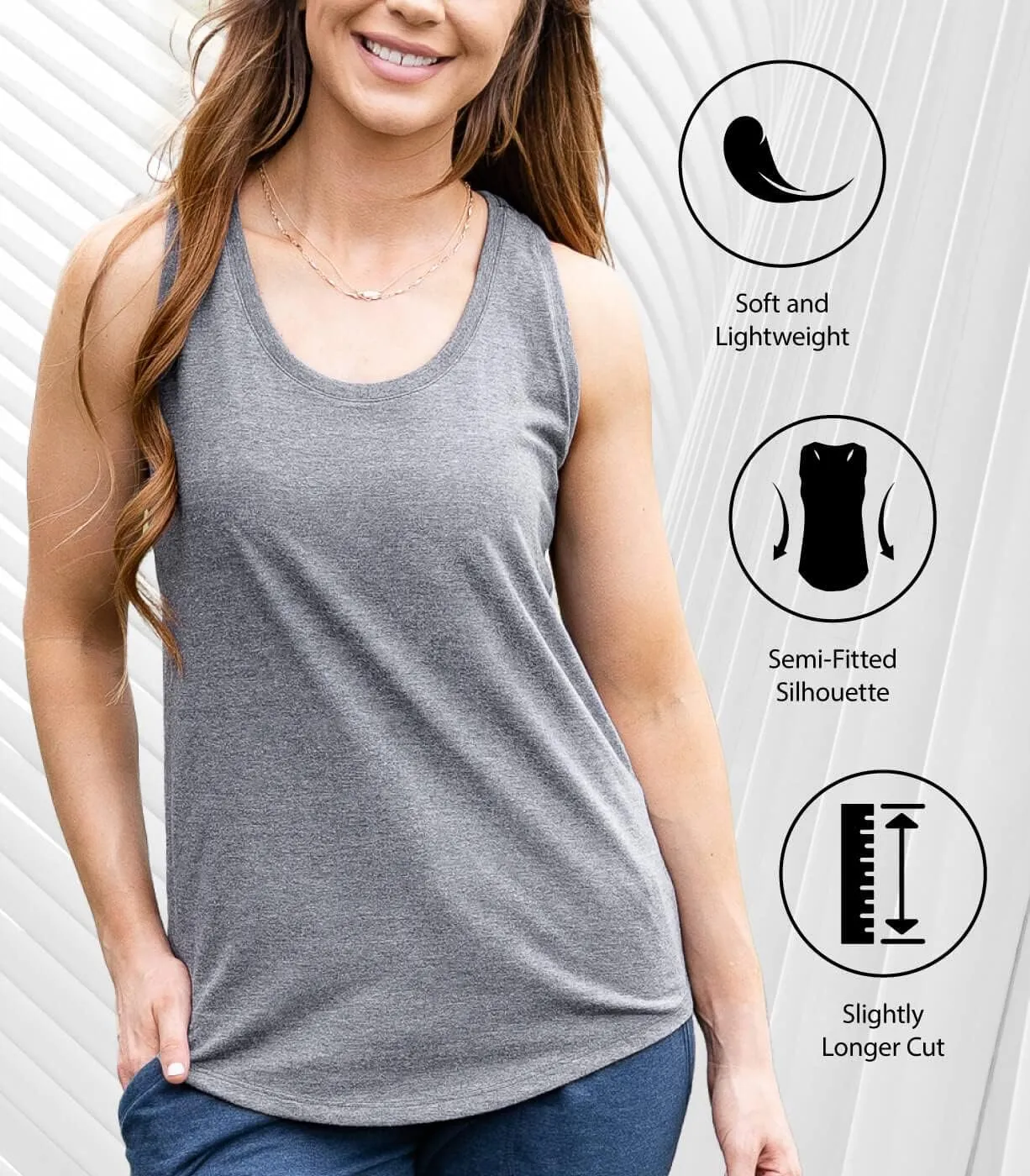 Instant Message - Line Drawing Sunset - Women's Racerback Tank Top