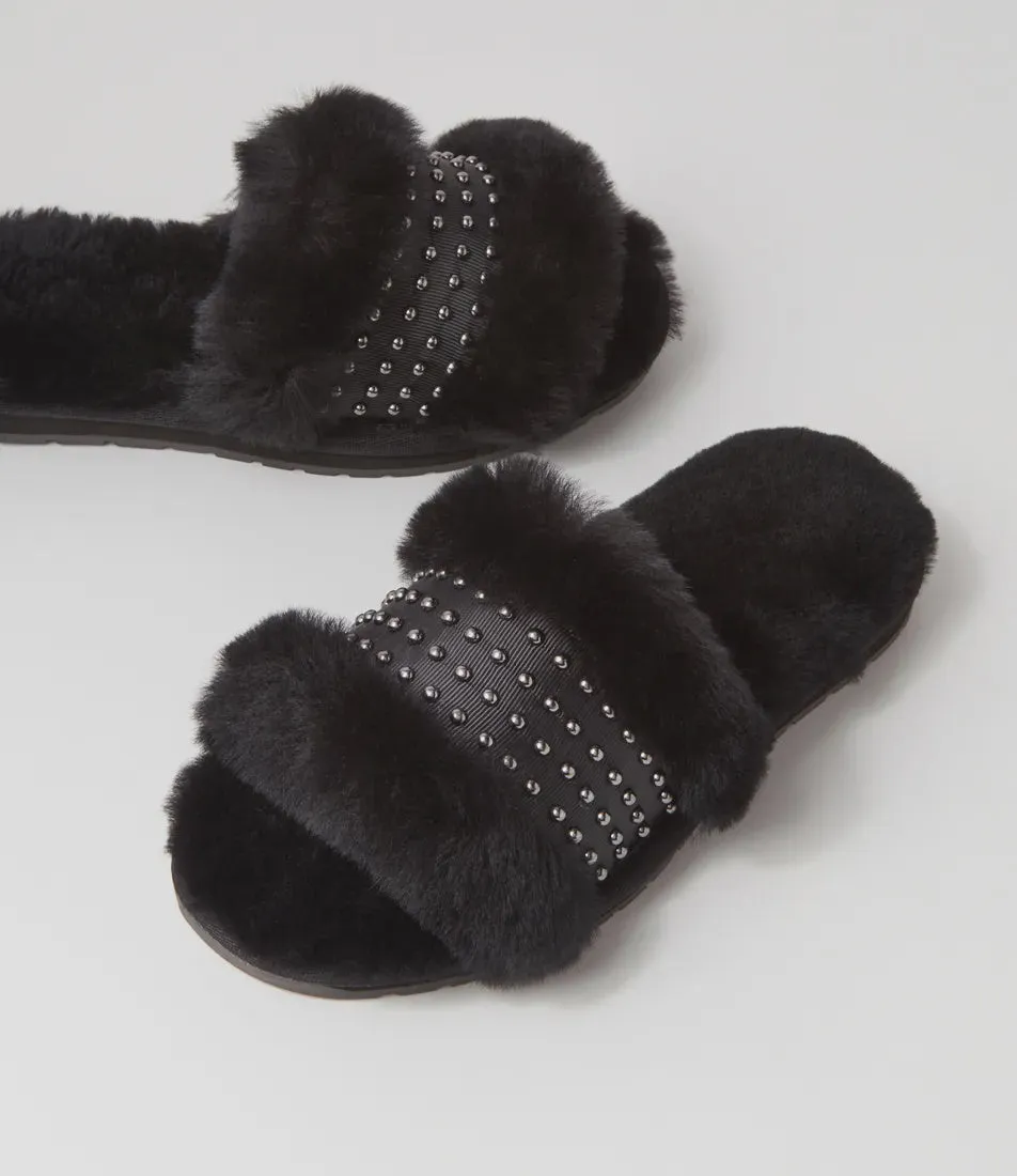 Ivy Black Slipper