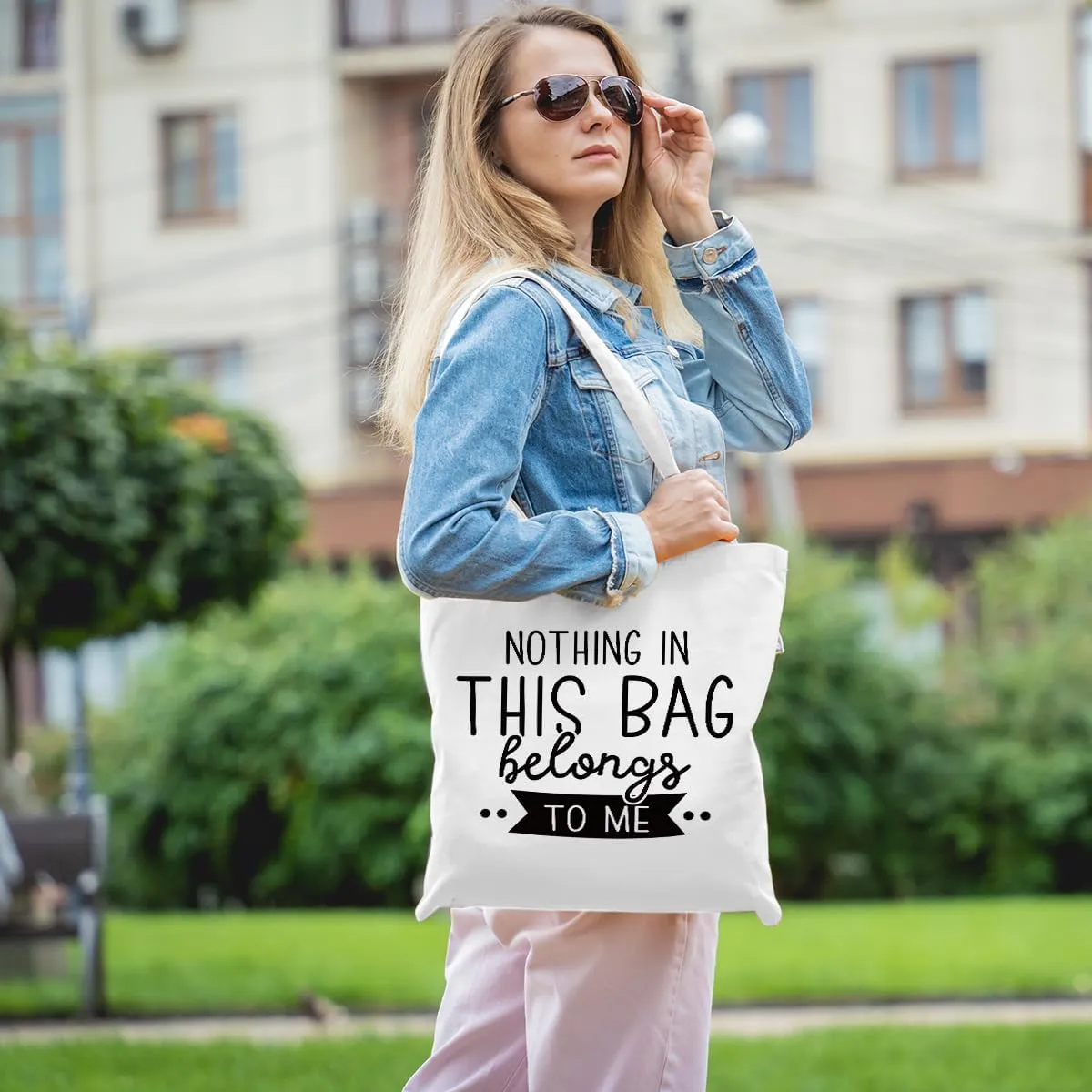 Jztco Funny Gifts Tote Bag Humor Novelty Beach Bag Travel Shopping Bag Reusable Grocery Bags Sarcastic Gifts