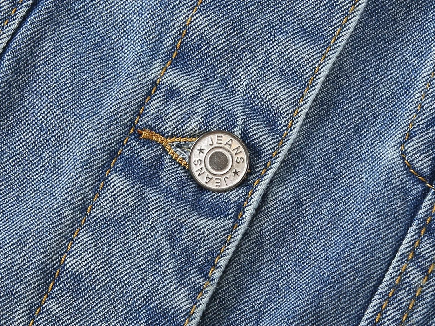 Kedera Womens Cropped Denim Jackets Distressed Ripped 3/4 Sleeve Jean Jacket Coats