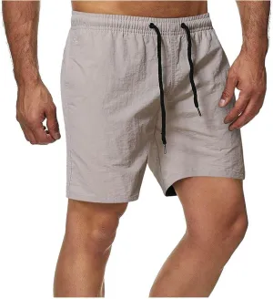 Lastesso Mens Summer Shorts Performance Workout Running Shorts with Drawstring Comfy Athletics Training Jogger Shorts
