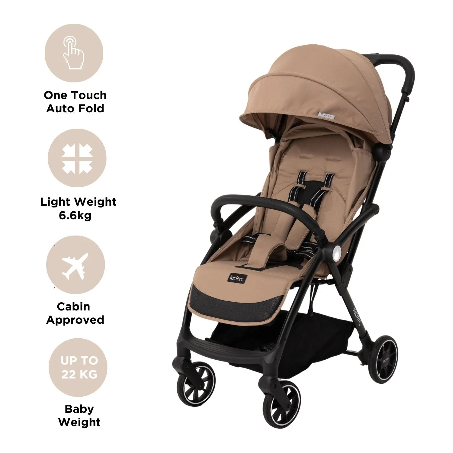 Leclercbaby Magicfold Plus Stroller Sand
