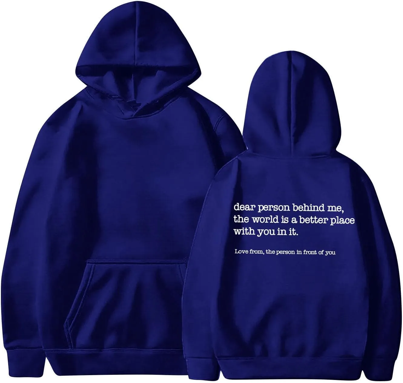 Letter Printed Hoodies for Women 2024 Long Sleeve Trendy Loose Sweatshirt Drawstring Thermal Oversized Pullover Top
