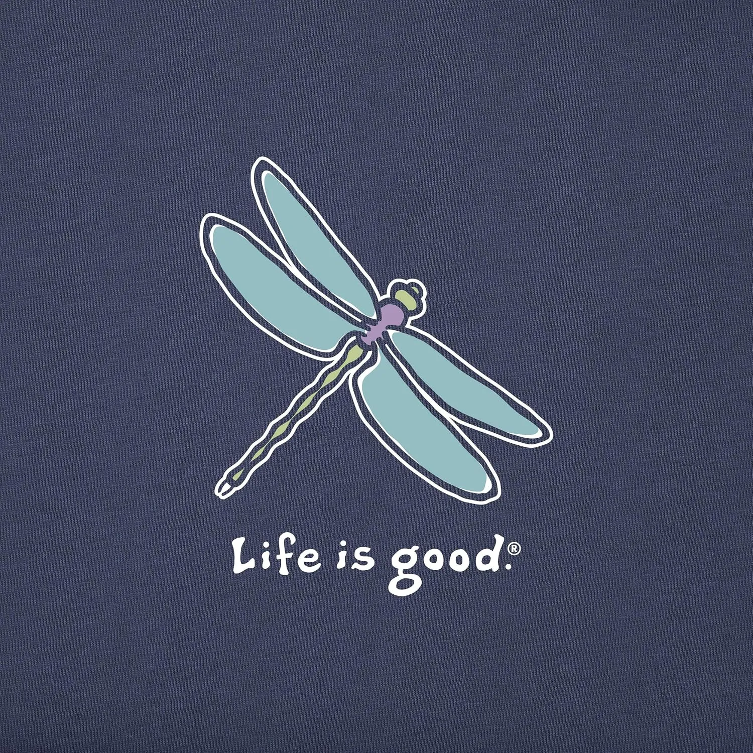 Life is Good Women's Crusher Tee, Short Sleeve Cotton Graphic T-Shirts, Classic Dragonfly