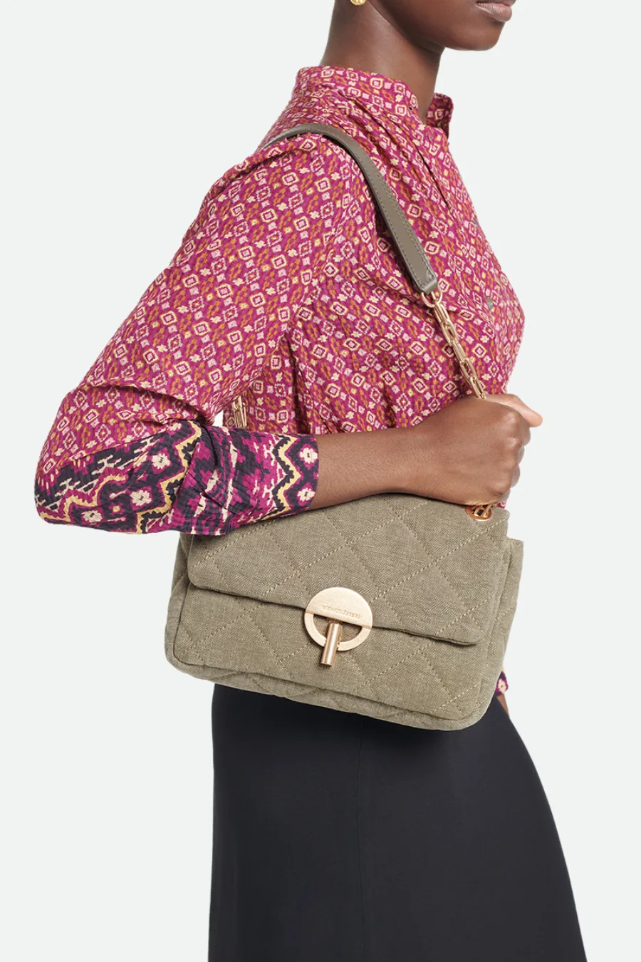 Linen Moon MM Bag Khaki