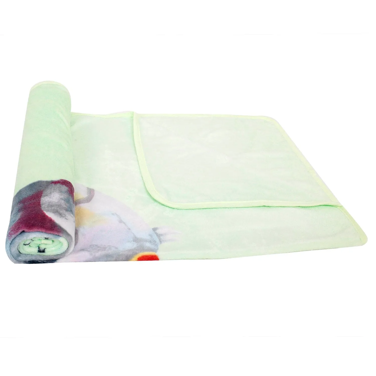 Little Birdy Fashion Tips Green One Ply Blanket