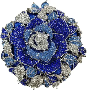 Luxurious Flower Rhinestone Clutch for Women Gorgeous Evening Handbag for Party Wedding Bag Chic Rhinestone Purse