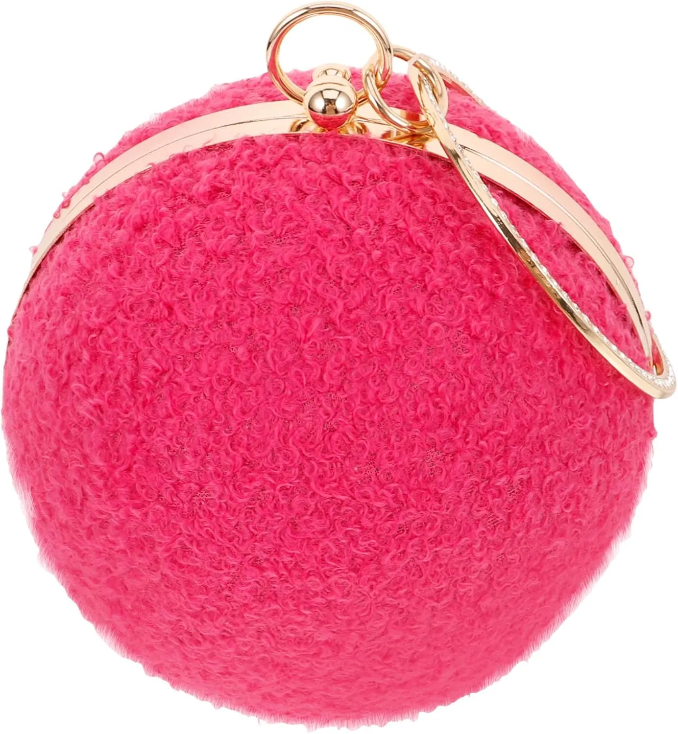 Luxurious Round Evening Bag Women's Clutch Purse Handbag for Girl Elegant Formal Event